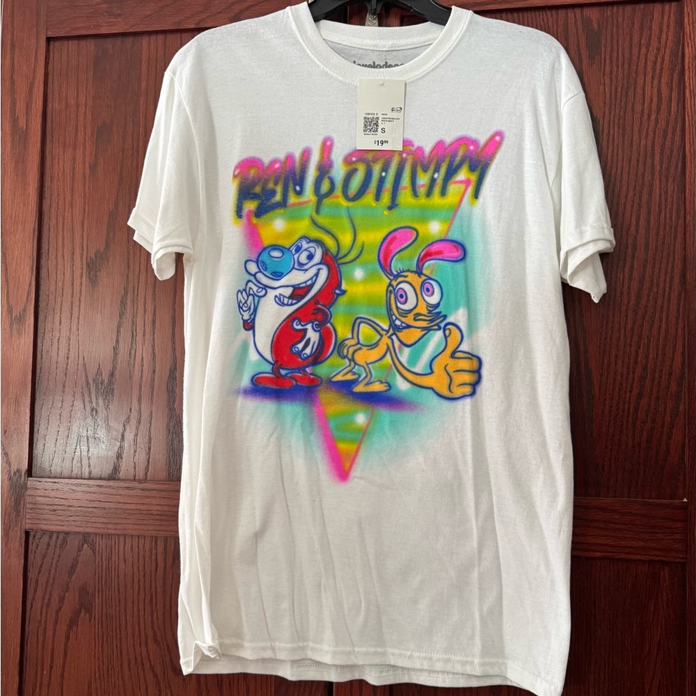 Nickelodeon Mens Graphic Tee Ren and Stimpy Forever 21